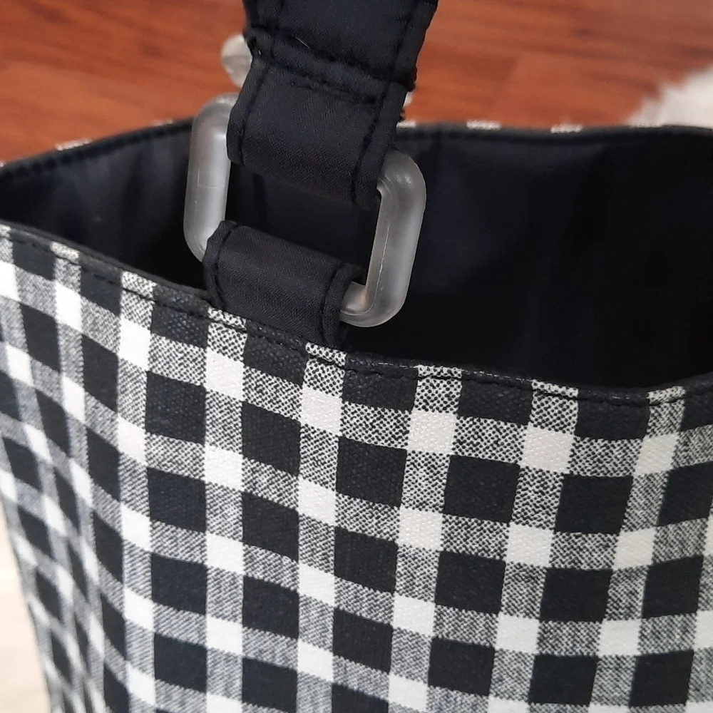 90's Boxy Checkered Handbag - Picture 5 of 6